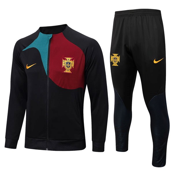 Chandal Portugal 2022 2023 Negro Rojo